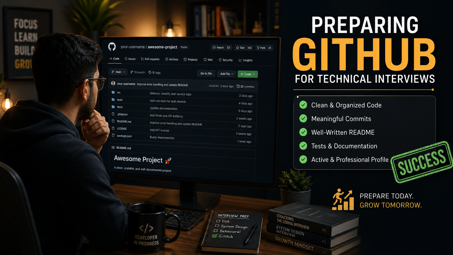 Preparing Your GitHub for Technical Interviews