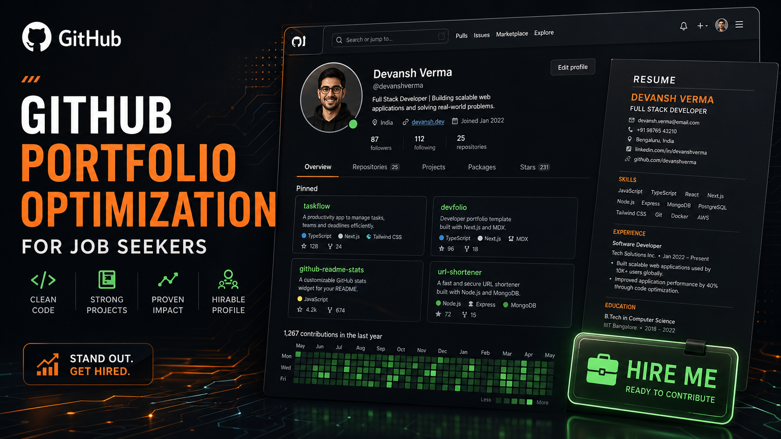 GitHub Portfolio Optimization for Job Seekers